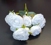 Buchet artificial ranunculus alb – 42cm